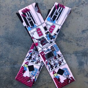 2pc Multi Use Silk Scarf Wrap Handbag Twilly